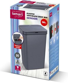 Lamart LT8108 Bezdotykový kôš Sensor 50 l, sivá