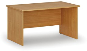 Kancelársky písací stôl rovný PRIMO WOOD, 1400 x 800 mm, buk