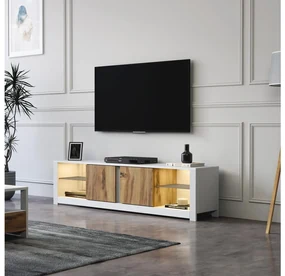 TV stolík/skrinka Adios (dub biely). Vlastná spoľahlivá doprava až k Vám domov. 1107999