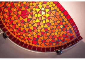 Turecká nástenná lampa s vypínačom Moon mozaika FIRE 30*17