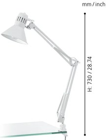 Eglo 90872 - Stolná lampa FIRMO 1xE27/40W/230V