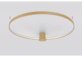 Thoro TH.223 - LED stropné svietidlo RIO LED/30W/230V CRI 98 4000K priemer 55 cm zlaté