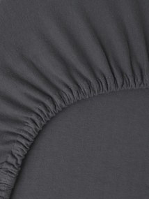 Jersey plachta do postieľky Classic 60 x 120 cm – tmavo sivá