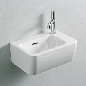 LAUFEN Pro Umývadielko, 360 mm x 250 mm, 1 otvor na batériu vpravo, s LCC, biela H8169554001061