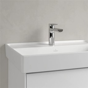 VILLEROY &amp; BOCH Collaro závesné umývadlo s otvorom, bez prepadu, 650 x 470 mm, Stone White, s povrchom CeramicPlus, 4A3366RW