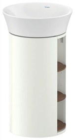 DURAVIT White Tulip samostatne stojaca skrinka pod umývadlo, 2 poličky zľava a zprava, 350 x 410 x 751 mm, americký orech masív/biela matná, WT423907736