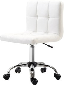 HOMCOM Kancelárska stolička, ergonomická stolička bez opierok, výškovo nastaviteľná otáčacia stolička, počítačová stolička do kancelárie, študovne, um