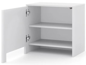 Noční stolek Arco 50 cm bílá