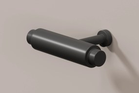 Šatníková skriňa Lorini 150 cm - kašmírová / čierne úchytky T