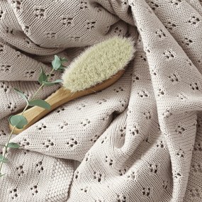 Bambusová prikrivka púdrovo ružová 80×100 cm