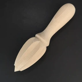 AMADEA Drevený ručný lis na citrusy, masívne drevo, dĺžka 15 cm