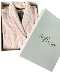 Soft Cotton Dámsky elegantný župan FREYA v darčekovom balení