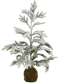 Zasnežený borovicový stromček so svetielkami Pine Tree - 65 cm / 3xAA