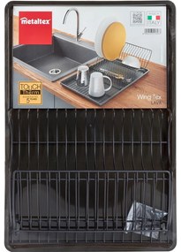 Antracitovosivý odkvapávač z antikoro ocele Metaltex Lava