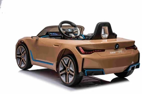 BMW i4 auto na batérie pre deti zlaté + diaľkové ovládanie