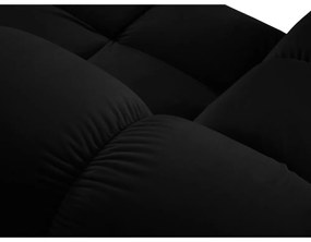 Čierna zamatová pohovka 282 cm Bellis – Micadoni Home