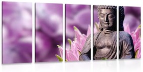 5-dielny obraz pokojný Budha - 100x50