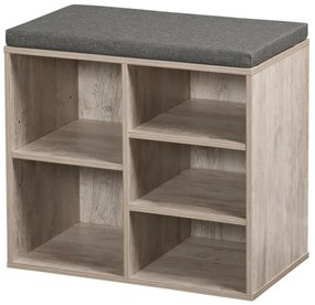 Kesper 15911 Botník s podsedákom, šedo-biela, 51,5 x 48 x 29,5 cm