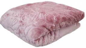 Luxusná deka v ružovej farbe Šírka: 160 cm | Dĺžka: 210 cm
