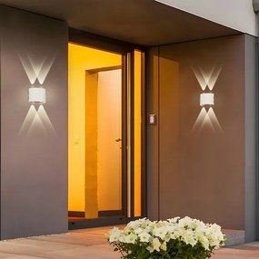 Brilagi - LED vonkajšie nástenné svietidlo FLAREBOX LED/4W/230V biele IP65