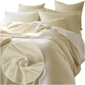 SATÉNOVÉ OBLIEČKY SATINLOVE CLASSIC 200X220 CM, 2KS 70X80 CM KRÉMOVÉ
