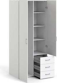 Šatníková skriňa Sida 77 cm biela