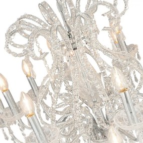 Strieborný krištáľový luster Ø85*71