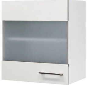 Kuchynská skrinka horná so sklenenými dvierkami Flex Well Varo ŠxHxV 50 x 32 x 54,8 cm čelo biela matná korpus biela