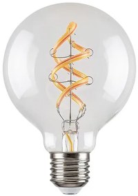 Rabalux LED Spiral Filament žiarovka Amber G95 RGB 4W/E27/300Lm/2700K/Dim