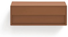 Závesný nočný stolík v tehlovej farbe Platt – Teulat