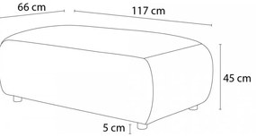 Podnožka v horčicovohnedej farbe Jeanne - Bobochic Paris