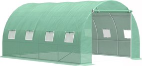 Záhradný fóliovník BestBerg BBGT‑10G / 10 m² / 4 × 2,5 × 2 m / zelená