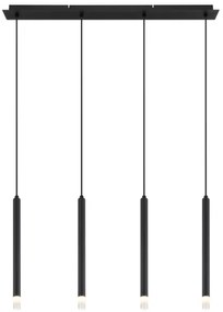 Globo 15629-4 - Luster na lanku BLAKE 4xG9/4W/230V čierna