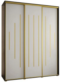 Skriňa 45 Canaris 12 190 čierna/biela/gold