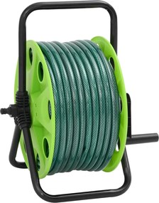 Voľne stojaci zelený hadicový bubon s 50 m hadicou PVC 3281516