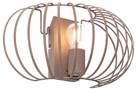 Dizajnová nástenná lampa hrdzavohnedá 39 cm - Johanna