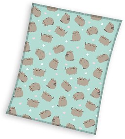 DETSKÁ FLEECOVÁ DEKA PUSHEEN 150X200 CM VZOROVANÁ