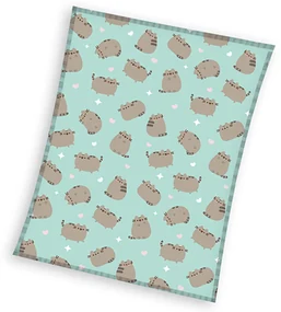 DETSKÁ FLEECOVÁ DEKA PUSHEEN 150X200 CM VZOROVANÁ