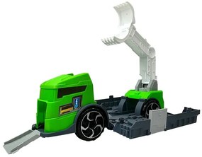 LEAN TOYS Transportná súprava nákladných vozidiel a dinosaurov - zelená