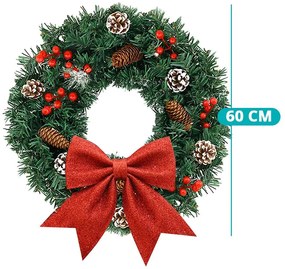 Vianočný veniec na dvere 60 cm