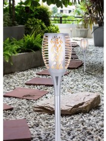 Globo 33077S - LED Solárne svietidlo SOLAR LED/3,6W/3V 1800K IP44 chróm