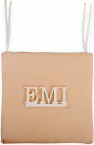 Sedák na stoličku krémový 40x40 cm EMI