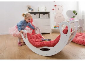 Montessori drevená hojdačka + sivý matrac
