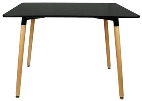 AKCIA Čierny jedálenský stôl BERGEN 120x80 cm II. akosť