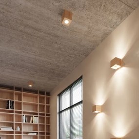 Sollux SL.0493 - Bodové svietidlo QUAD 1xGU10/10W/230V drevo