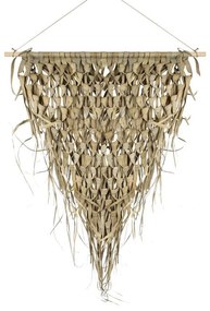 Tapiséria pletený trojuholník palmového lístia na prútiku - 3*65*75cm