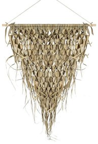 Tapiséria pletený trojuholník palmového lístia na prútiku - 3*65*75cm