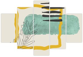 Obraz - Abstraktné listy N⁰2 (150x105 cm)