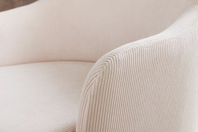Stolička EXTRAVAGANCIA béžový kordurový materiál
