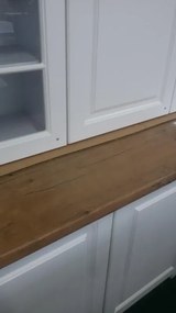 Kuchynská linka Lady - biela s prac. doskou 2M, biela/dub lancelot